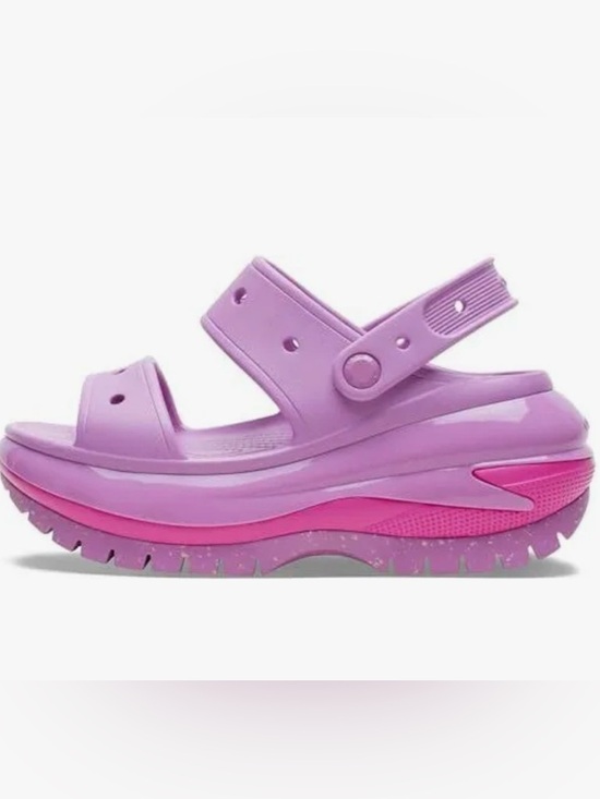 CROCS Shoes - Crocs Classic Mega Crush Sandals Purple Pink Clogs W9 M7